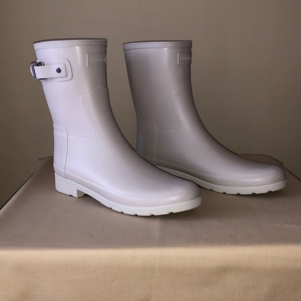 Hunter Original Short Boots - Clatter Grey color. Size 10